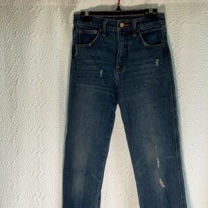 Lucky Brand Dark Blue Distressed Jeans